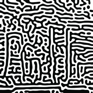 Turing Pattern black Background 스톡 일러스트