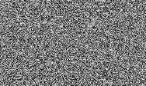 Turing pattern. Geometric abstract pattern. Radial abstraction Stock Illustration