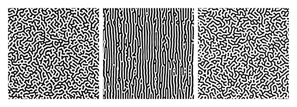 Turing reaction background Illustrazione stock