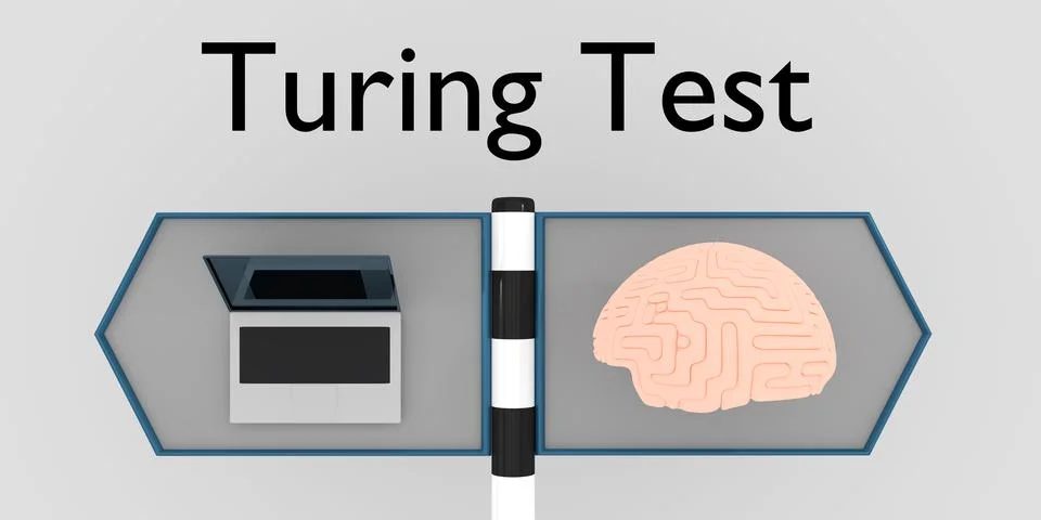 Turing Test concept Stock Illustration