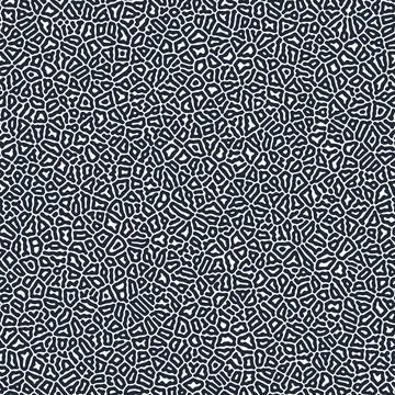 Turing texture background black and white. Seamless vector pattern. Stock Illustration