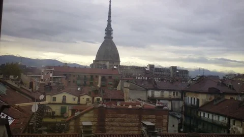 Turin,Mole Antolleniana Video stock 80599658