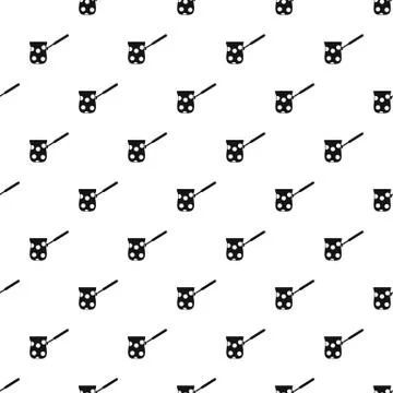 Turk with white polka dots pattern, simple style Illustrazione stock