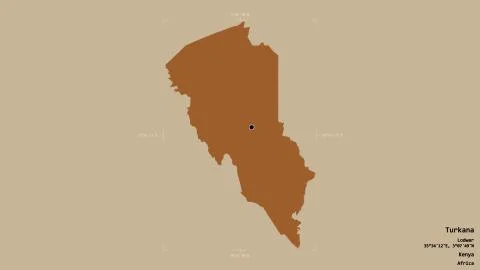 Turkana - Kenya. Bounding box. Pattern Stock Illustration
