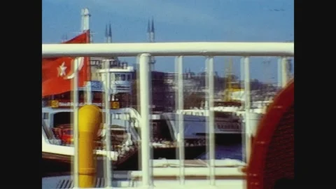 Turkey 1974, Istambul view 4 Stock Footage