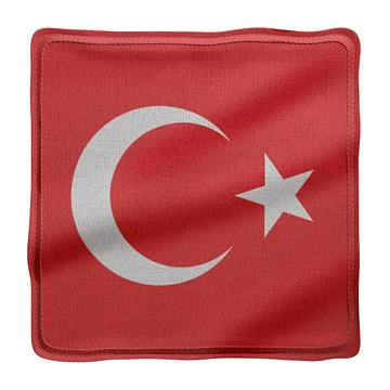 Turkey 3d flag Stock Illustration