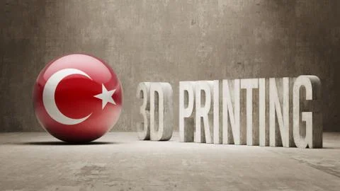 Turkey.  3d Printing Concept Stock Illustration