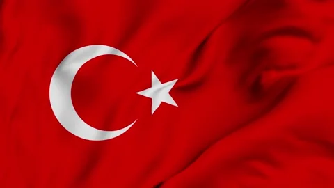Turkey 4K waving flag in loop Stock Footage 139565434