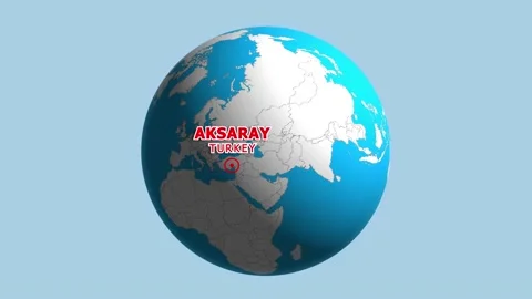 TURKEY AKSARAY ZOOM IN FROM SPACE Stock Footage 177554503