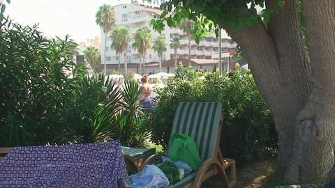 Turkey, Antalya, August 20, 2015, the area adjacent to the hotel Vídeos de archivo 75655987