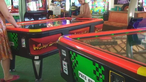 Turkey, Antalya, August 20, 2015, gaming hall people play Vídeos de archivo 75658026