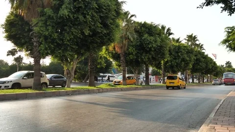 TURKEY, ANTALYA - August 20 , 2017 : Central motorway with cars. Video stock 80368977