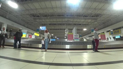 Turkey, Antalya - October, 2017: getting baggage at an international airport Stock Footage 87326789