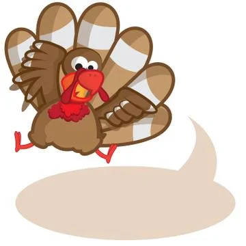 Turkey with balloon イラスト素材