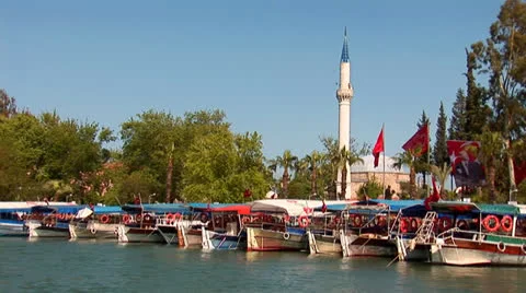 Turkey boats Stock Footage 24098070