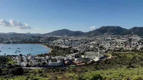 Turkey Bodrum beautiful view landscape seaside view of sea Video stock 280800611