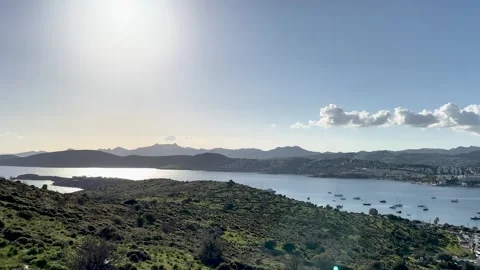 Turkey Bodrum beautiful view landscape seaside view of sea Video stock 280801649