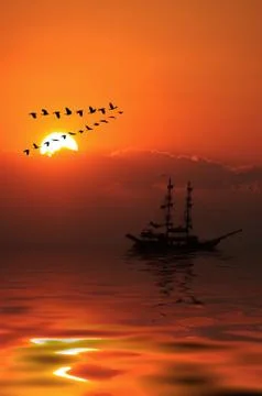 Turkey bote Stock Photos