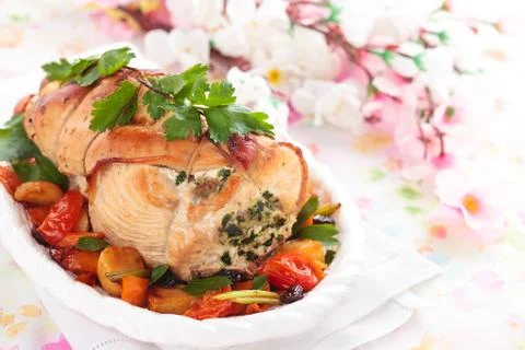 Turkey  breast for holidays. Stock Photos