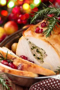 Turkey  breast for holidays. Stock Photos