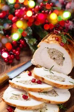 Turkey  breast for holidays. Stock Photos