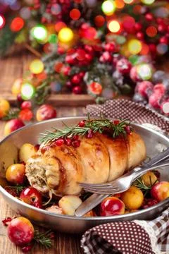 Turkey  breast for holidays. Stock Photos