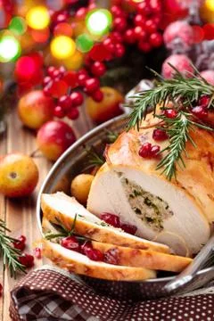 Turkey  breast for holidays. Stock Photos