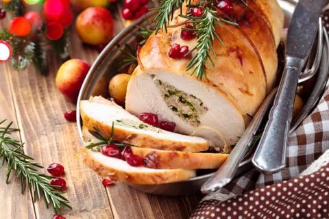 Turkey  breast for holidays. Stock Photos