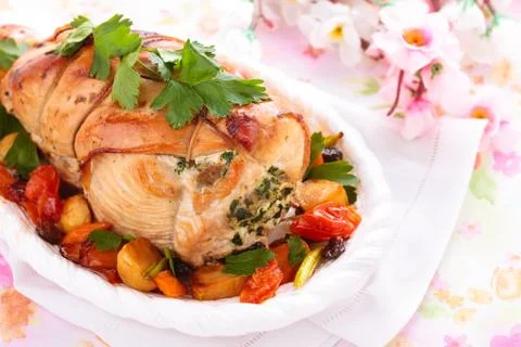 Turkey  breast for holidays. Stock Photos