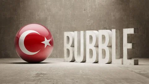 Turkey. Bubble  Concept. Stock Illustration