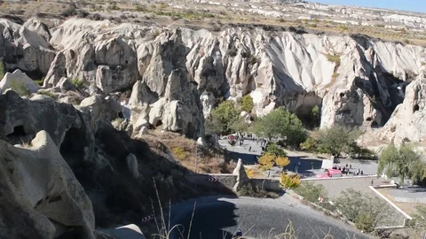 Turkey, Cappadocia mountain road Stock Footage 82265107