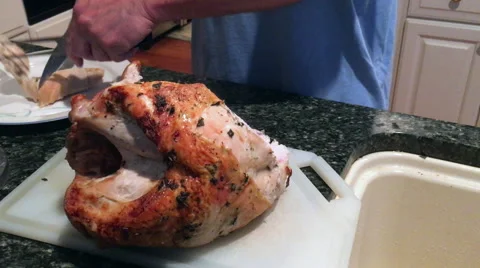 Turkey carving Stock Footage 67041274