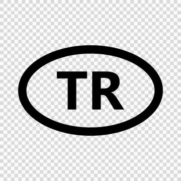 Turkey code symbol. short country name. Domain name Stock Illustration