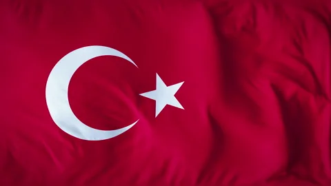 TURKEY COUNTRY FLAG Video stock 282250155