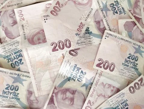 Turkey Currency Counting and sorting Stock Photos