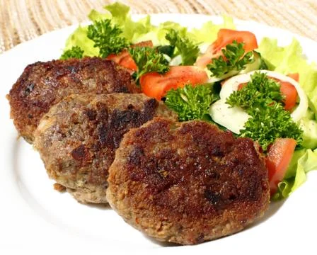 Turkey cutlets Stock Photos