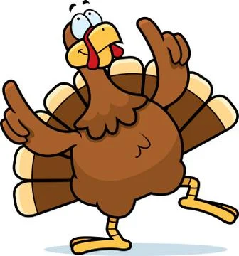 Turkey Dancing Stock Illustration