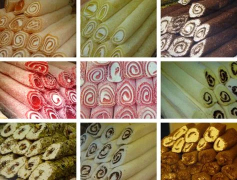 Turkey delight Stock Photos