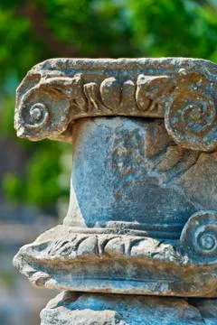 Turkey, Ephesus, Ionic column Stock Photos