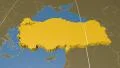 Turkey extruded. Solids. Graticule. 4k or 4k+ Resolution