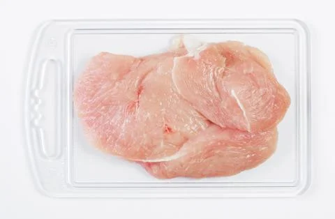 Turkey fillets ready to be cooked 스톡 사진