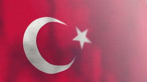 Turkey flag animated 스톡 동영상 80597658