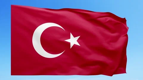 Turkey Flag Animation – Seamless Loop (4K UHD) Stock Footage 318715549