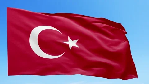 Turkey Flag Animation – Seamless Loop (4K UHD) Stock Footage 318715551