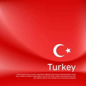 Turkey flag background. Blurred pattern in the colors of turkish flag. Vector Stock Illustration