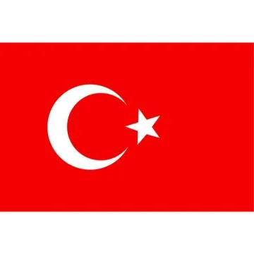 Turkey flag background Stock Illustration
