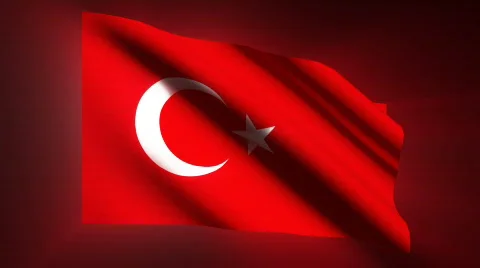 Turkey Flag Stock Footage 846013