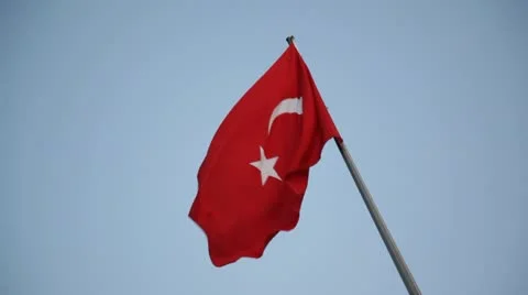 Turkey Flag Stock Footage 10723829