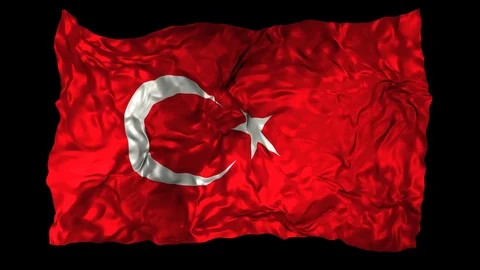 Turkey flag Stock Footage 110862564