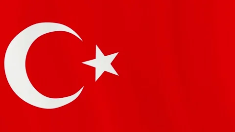 The Turkey flag Stock Footage 142796649
